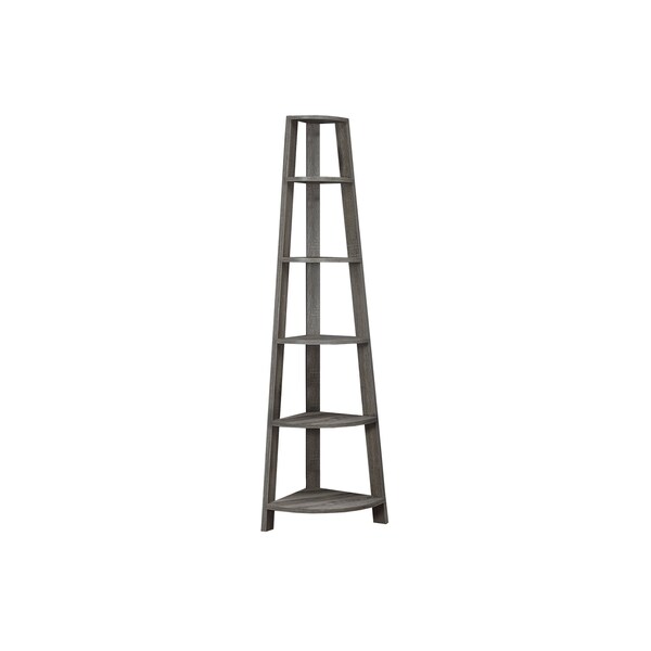 Monarch Specialties Bookshelf, Bookcase, Etagere, Corner, 5 Tier, 72"H, Office, Bedroom, Laminate, Brown, Contemporary I 2497 - main